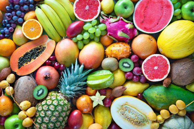 과일의 영양 특성, 음식 목록 1